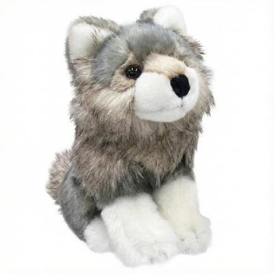 Süßes Plüschtier - Timberwolf, Größe S, Dunkelgrau Z0346