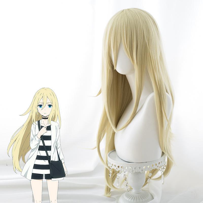 Rachel Gardner Wig Angels of Death Cosplay Wig Synthetic Blonde Hair Ray Cosplay Wigs