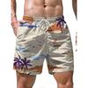 Summer 3D Beach Scenery Print Shorts Fashionable Casual Beach Men's Shorts