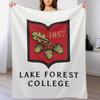 Lake Forest College Throw Blanket Summer Cool Breathable Blanket for Sleeping