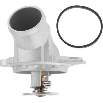 Motoforti Car Thermostat Engine Coolant Thermostat Housing Assembly for Mercedes-Benz C240 E320 E500 Aluminum Alloy No.1122030275