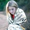 1pcs Thermal Survival Blanket Foil Space Blanket Windproof Portable Camping Hiking Emergency Marathons All Weather Conditi