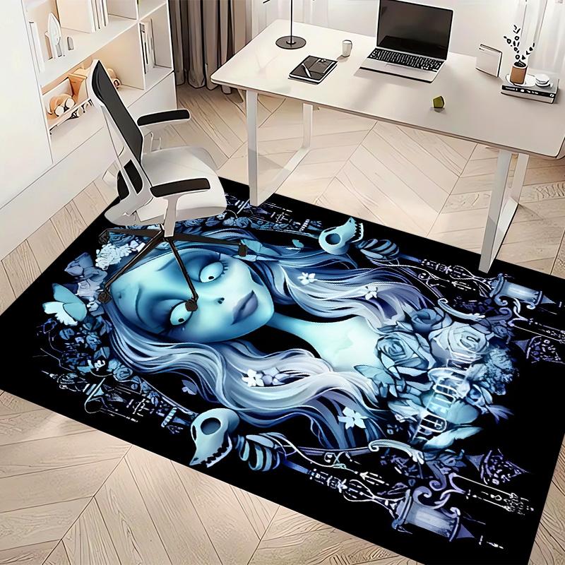 sorrow love The Corpse Bride Printed Absorbent Washable Carpet, Non-Slip Bathroom Mats, Kitchen Rugs, Yoga Mat,Living Room Entrance, Camping Picnic Ru