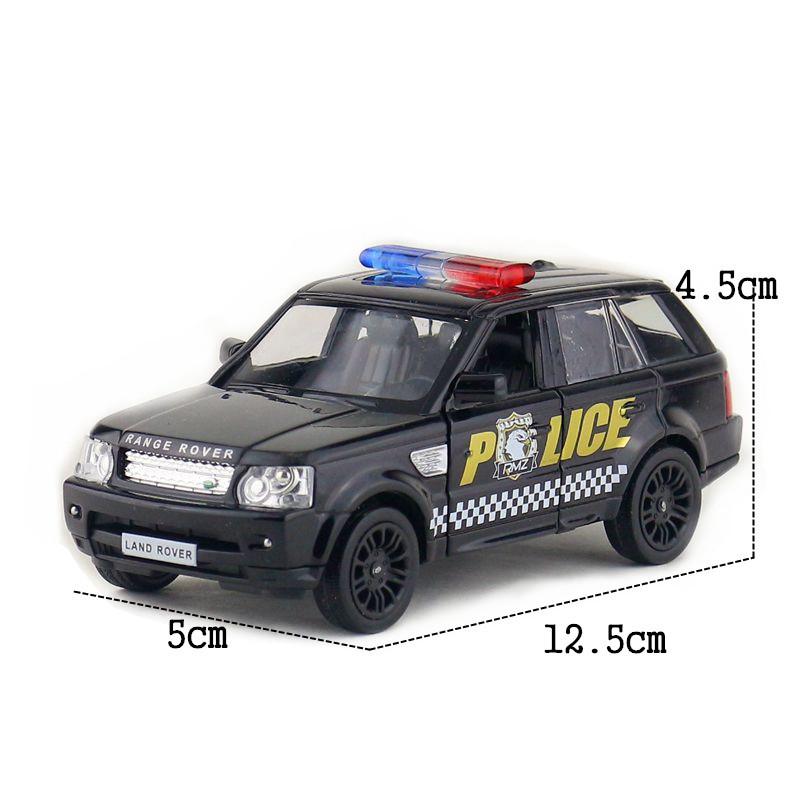 1/36 Scale Land Rover Range Rover Police SUV Vehicle Toy Car Alloy Diecast Car Model Toy with Pull Back for Children Gifts Toy Collection