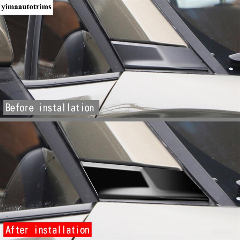 Car Window A Pillar Side Triangle Panel Column Frame Cover Trim ABS Chrome Accessories For Toyota Corolla Cross XG10 - 2025