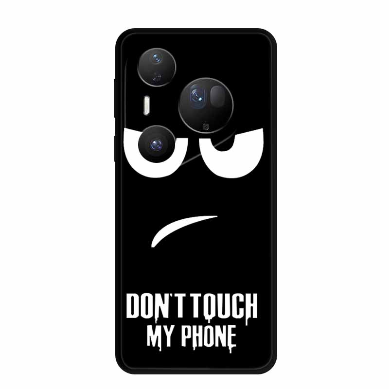 For Huawei Pura 80 Ultra 5G Case Wolf Tiger Lion Cat Black Silicone Soft Phone Case For Huawei Pura80 Ultra Back Cover Case Para