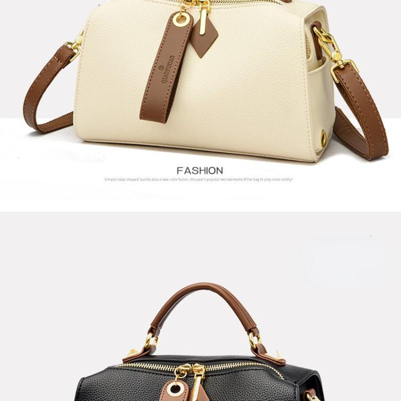 

High Quality Solid Color Leather Shoulder Crossbody Bag For Women 2026 Luxury Women s Handbag Designer Female Messenger Tote Sac білий
