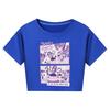 5632 Kids Girls Lily Lovebraids Print Slim Fit Short T-Shirt