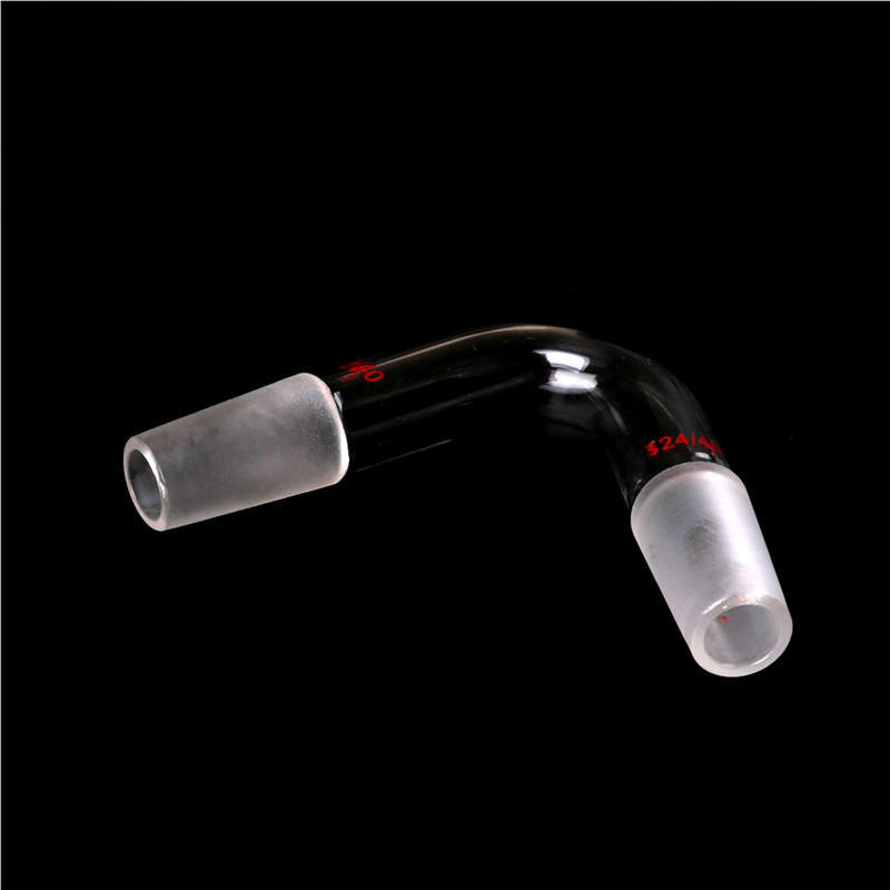 

24/40 Both Glass Groud Joints Distilling Distillation Adapters 75 Degree Bent