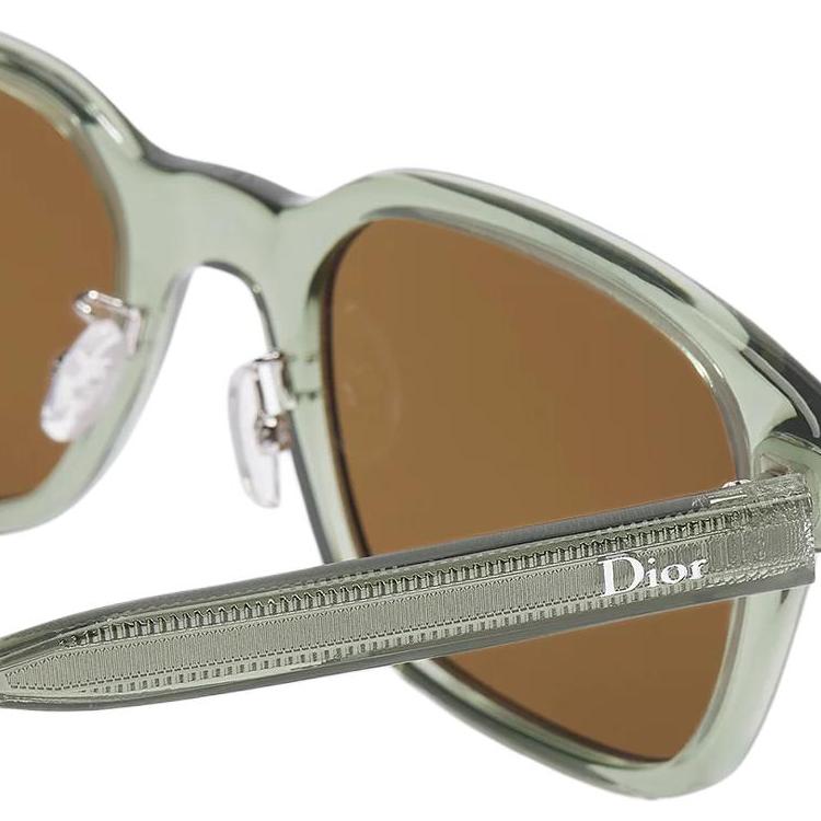 Dior 26 Spring Summer Collection Cdf Letter Acetate Square Sunglasses Unisex sunglasses Green DRBNS1FXR-55F0