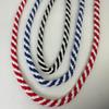Cotton rope Yarn 100M 5mm Colorful eight Strand Cotton Rope DIY Colorful two-color cotton rope 0.5cm width