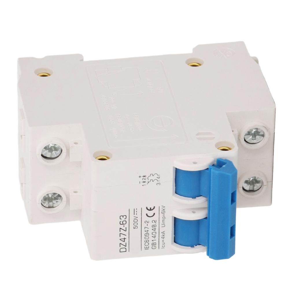 2P Mini DC Circuit Breaker 4kA Icu 6kV Uimp Fast Tripping Solar PV System Small Circuit Breaker