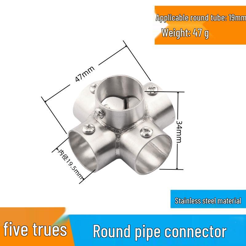 25 Snap-On Stainless Steel Pipe Connectors for Greenhouse Clamps