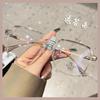 Large Frame Lightweight Cool Tea Glasses for Women - Anti-Blue Light Lenses, Prescription Ready, Face Slimming.