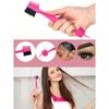 1PC Double Sided Edge Control Brush, 3-In-1 Styling Tool With Boar Bristles For Smooth Baby Hair And Eyebrows, Professional Hair Edge Brush