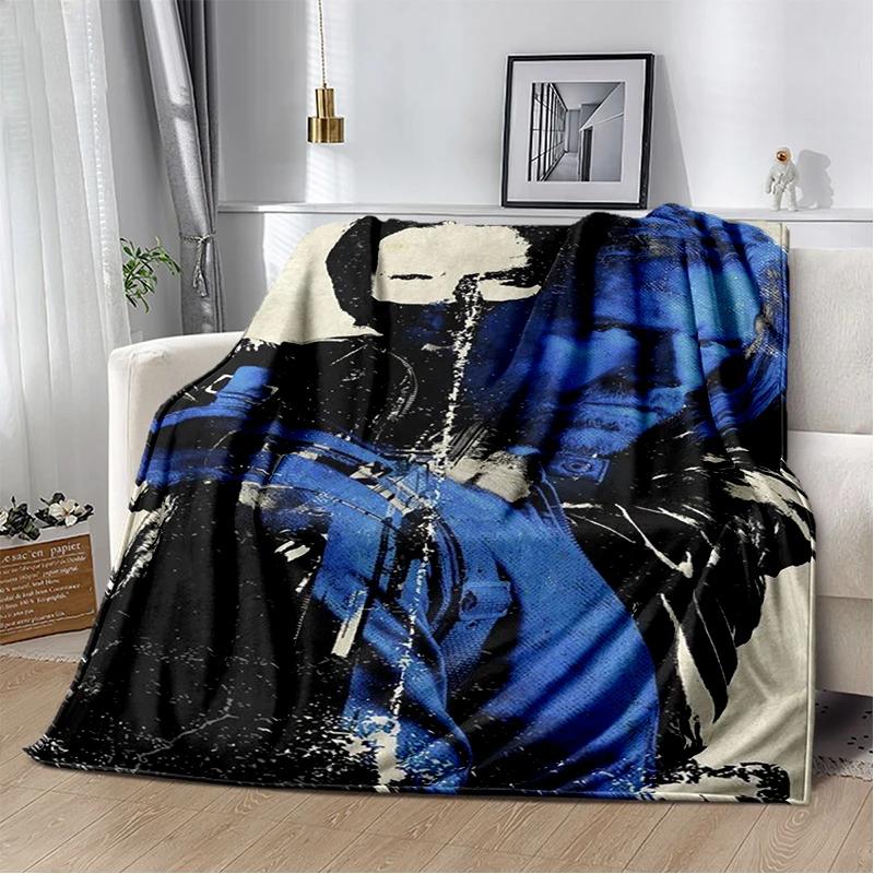

3D Sebastian Stan Handsome Actro Soft Flannel Blanket for Bed Bedroom Sofa Picnic,Throw Blanket for Cover Office Gift Kids 75x90cm
