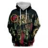 SLAYER ROCK Mikiny Pánské 3D Potisk Pánské Dámské Mikina Ležérní Oversized Pánské Oblečení Streetwear Módní Mikina