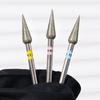 Broca de Unha Cônica Afiada Limpa Cutícula Broca Profissional de Carboneto Para Remoção de Esmalte em Gel Ferramentas de Manicure Duráveis Nail Techs