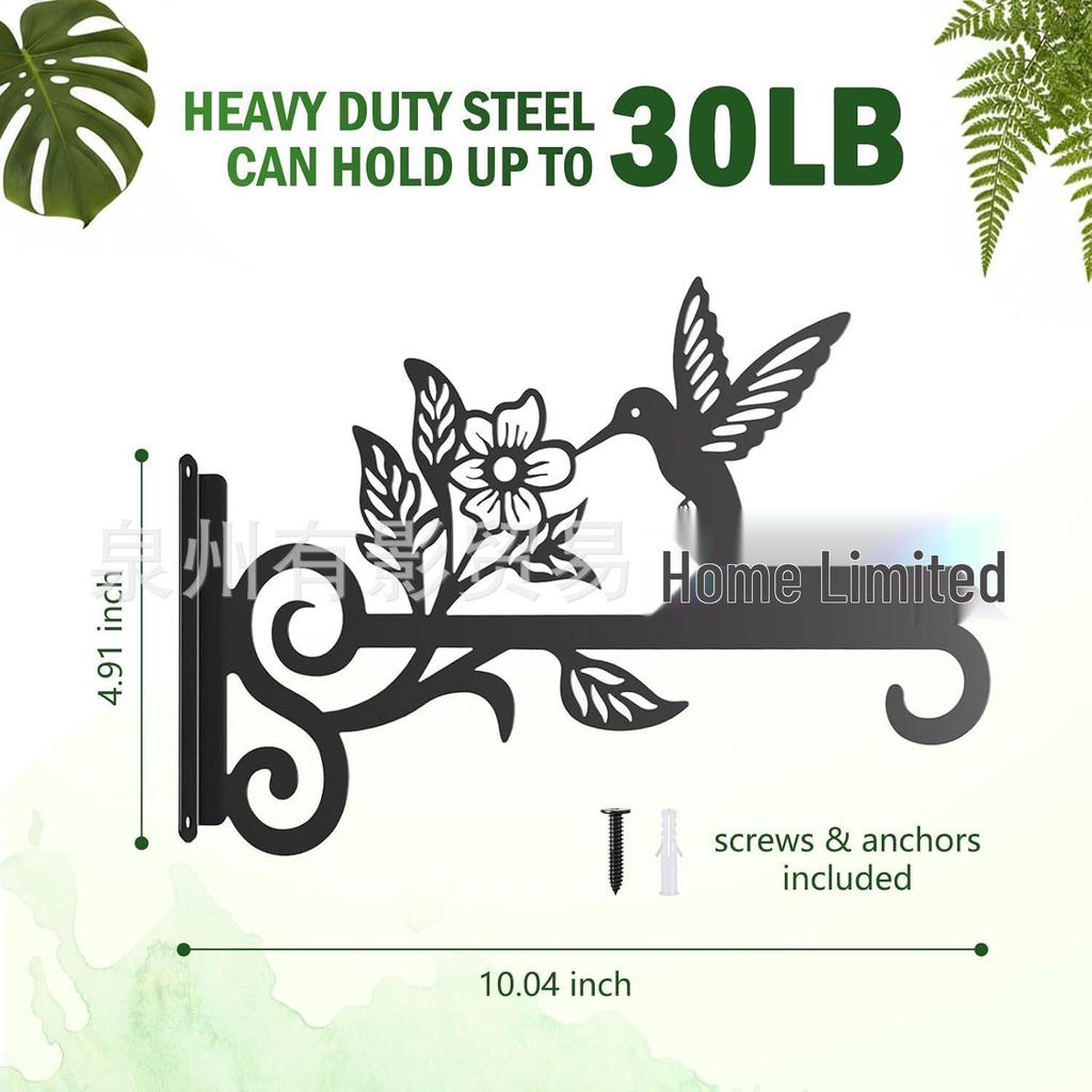Sparrow Wall Hook for Plants: Metal Garden & Home Decor Hanger