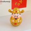Ornement Créatif Mignon Dieu de la Richesse Dessin Animé Résine Nouvelle Année Gobelet Drôle Meilleurs Vœux Fortune Décoration de Bureau Maison Bureau