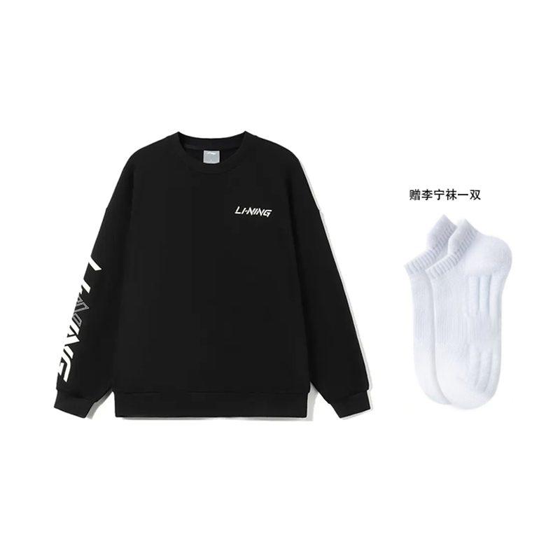 Li Ning Sweatshirt Unisex Black AWDT607-1