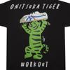 ONITSUKA TIGER Übergroßes Grafik-T-Shirt Bequem Lässig Einfach Kurzarm Bedrucktes T-Shirt Unisex Oberteile Schwarz 2183B623_001
