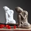 Statuia lui Buddha așezată în dormit din Asia de Sud-Est Artizanat din rășină Thailanda Hindu Fengshui Grădină Zen Birou Decorarea casei Meditație