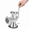 Aluminum Alloy Manual Meat Grinder Silver Suction Cup Base Meat Grinding Machine Multifunctional Labor Saving Hand Crank Mincer