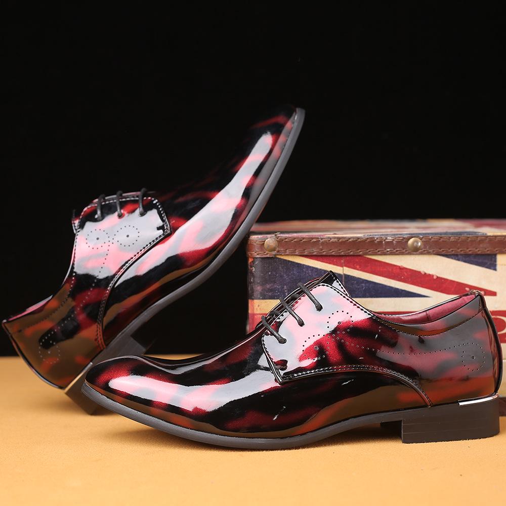 "New Four Seasons Men's Pointed Toe Formal Shoes – Trendy Large Size British Style Men's Shoes"