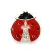 SKEDS Fashion Cute Ladybug Rhinestone Brooches For Women's Men's Clothing Insect Metal Enamel Pins Banquet Brooch Jewelry Gift