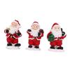 3 Pieces Christmas Miniature Figurine with Gift Bag Xmas Sculpture Christmas Decoration for Indoor Outdoor Bedroom Farmhouse