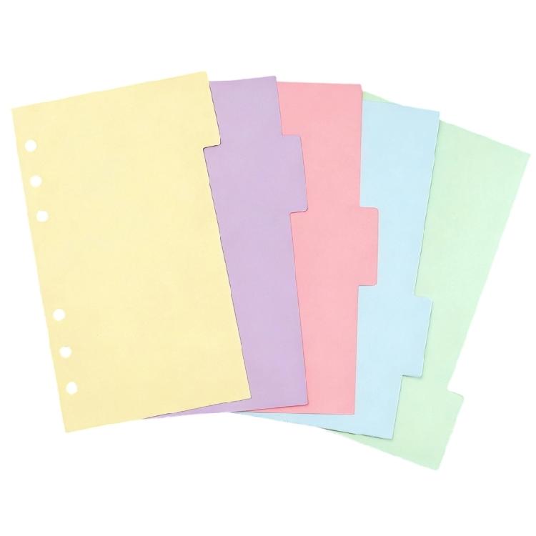 Rainbow Patterned Index Pages For Binders Easy To Rearrange Sections Ideal For Classifying Important Paper