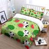 Adorable Cats And Watermelon Set Kid'S And Adults' Bedroom Decor, Exquisite Three-Piece Bedding Set Gift