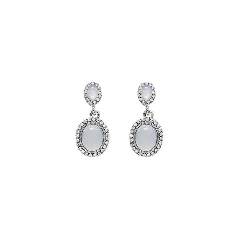 Korean Zircon Drop Earrings for Women Exquisite Metal Crystal Pearl Earrings Aesthetic Jewelry Accessories Gifts