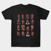T-shirt Imprimé Noir pour Homme Noir Comédiens Impression sur Papier de Transfert sans Découpe T-shirt en Coton