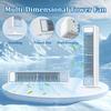 Ventilatore Condizionatore d'Aria Multidimensionale Silenzioso Senza Pale Raffrescatore d'Aria Silenzioso Umidificatore Montabile a Parete