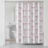 Stylish Bowknot Bath Curtain Water Resistant Fabric Shower Curtain Easy Maintenances Household Hotel Bathroom Use