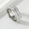 Titanium Steel Men's Fidget Ring: Chain Rotatable Punk Style