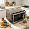 Housse Anti-poussière Compacte en Coton et Lin 30x90cm pour Micro-ondes et Four de Comptoir