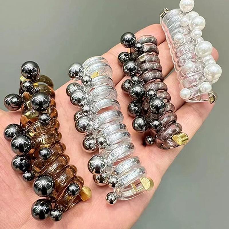 Telefonkabel Haarschleife Schädigt das Haar nicht Hohe Elastizität Gummiband Perlen Haarbänder Damen Haarschmuck