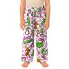 Pantaloni casual in peluche con stampa natalizia per bambini, per rilassarsi durante le vacanze e per l'uso quotidiano