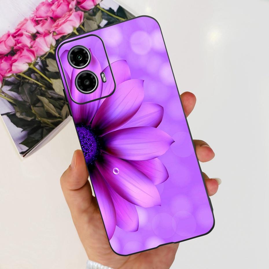 Phone Case For Motorola Moto G24 G34 2024 Cute Love Pattern Soft Silicon Back Cover For MOTO G24 G34 4G 5G