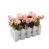 1Pc Artificial Flower Bud Fence Bonsai Garden Living Room Party Desktop Decor