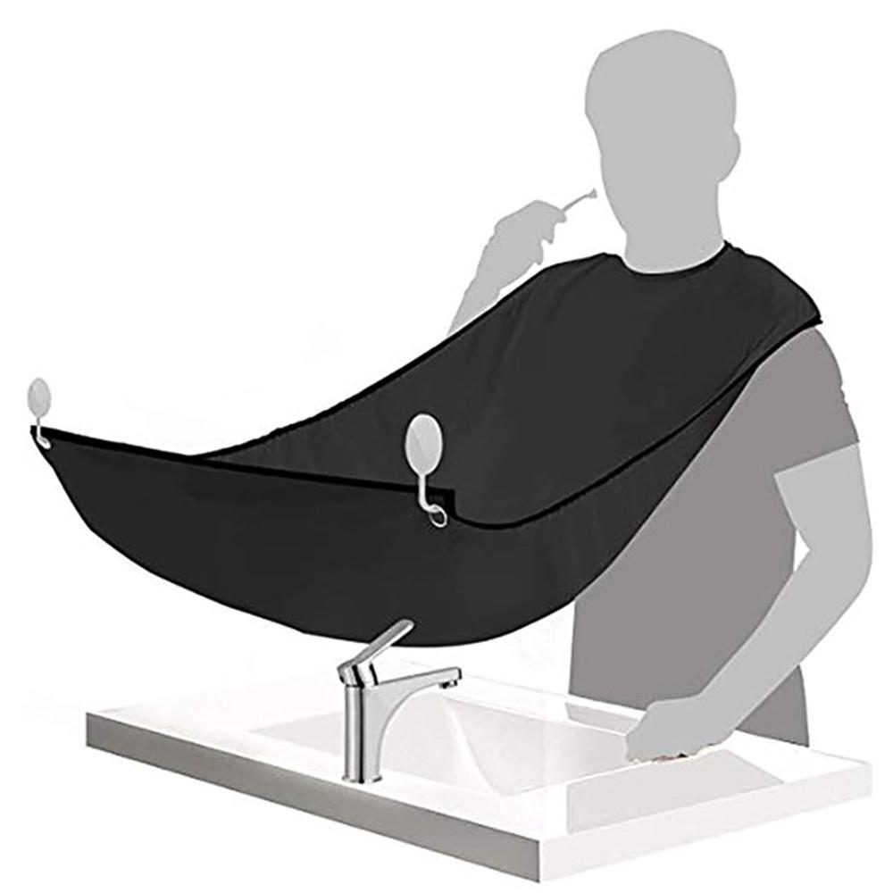 Men's Beard Shaving Bib with Suction Cups for Grooming and Styling