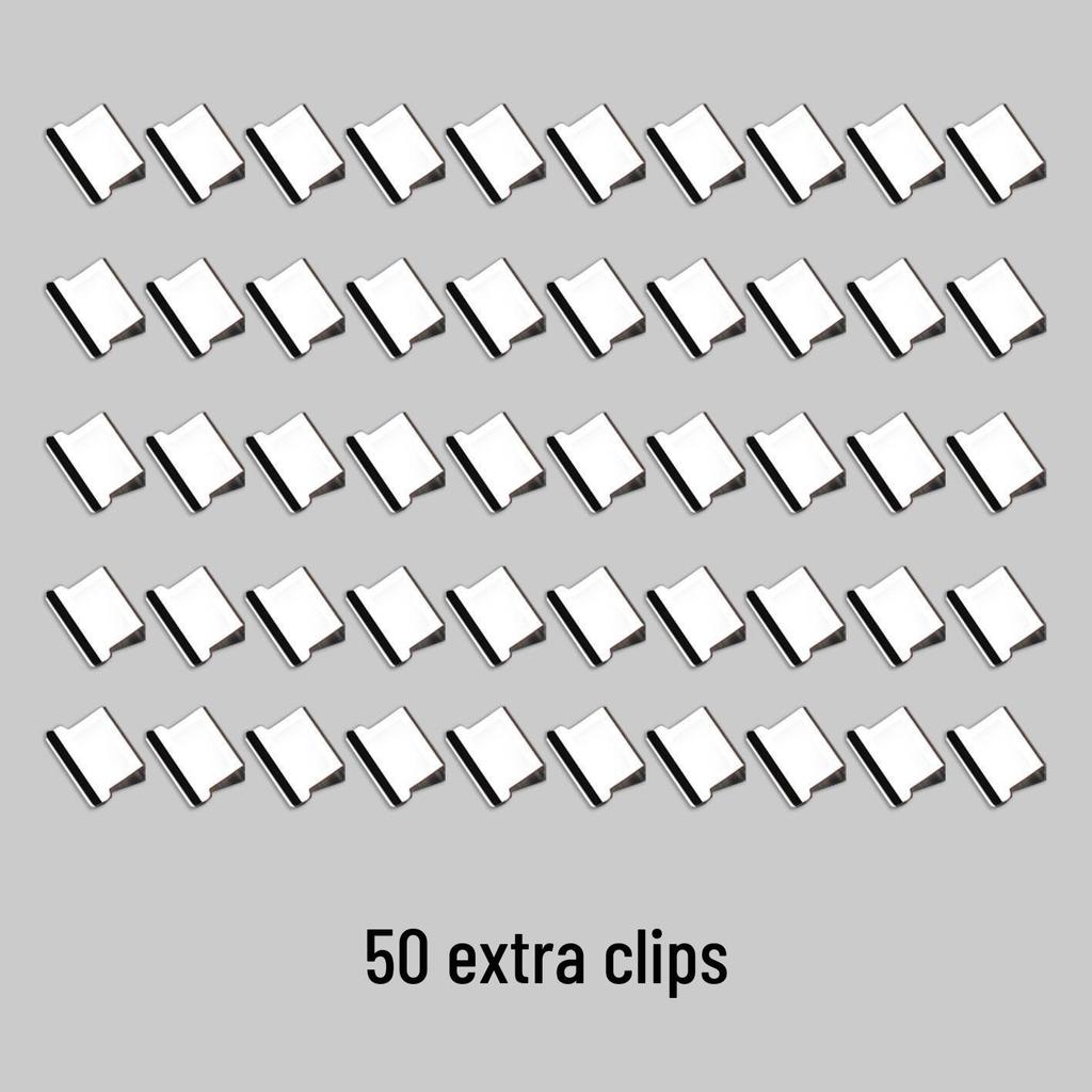 Transparent No-Punch Metal Push & Binding Clip for Test Papers