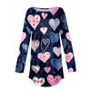 Fashion Women's Casual Long Sleeved Round Neck Printed Tops
