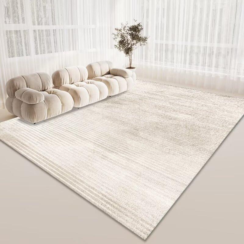 Simple Living Room Sand Carpet, Bedroom Bedside Carpet, Household Commercial Crystal Velvet Thickened Floor Mat