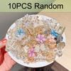 10/20pcs Rhinestone Decorative Hair Barrettes  for Girls Braid Hairstyle Accessories