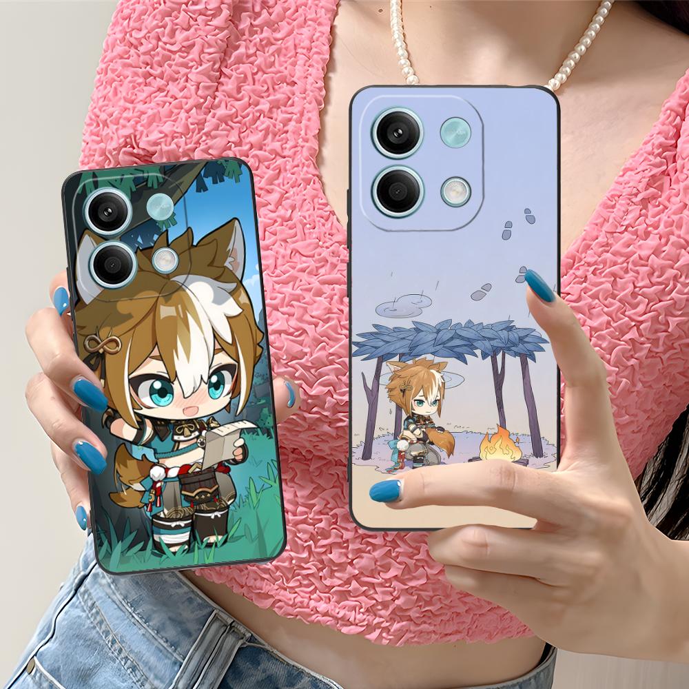 Game GI Gorou Mobile Phone Case for Xiaomi Redmi 15 14 13 12 A5 3 2 1 C Plus 4G 5G Colorful Printing Cover Luxury Cover