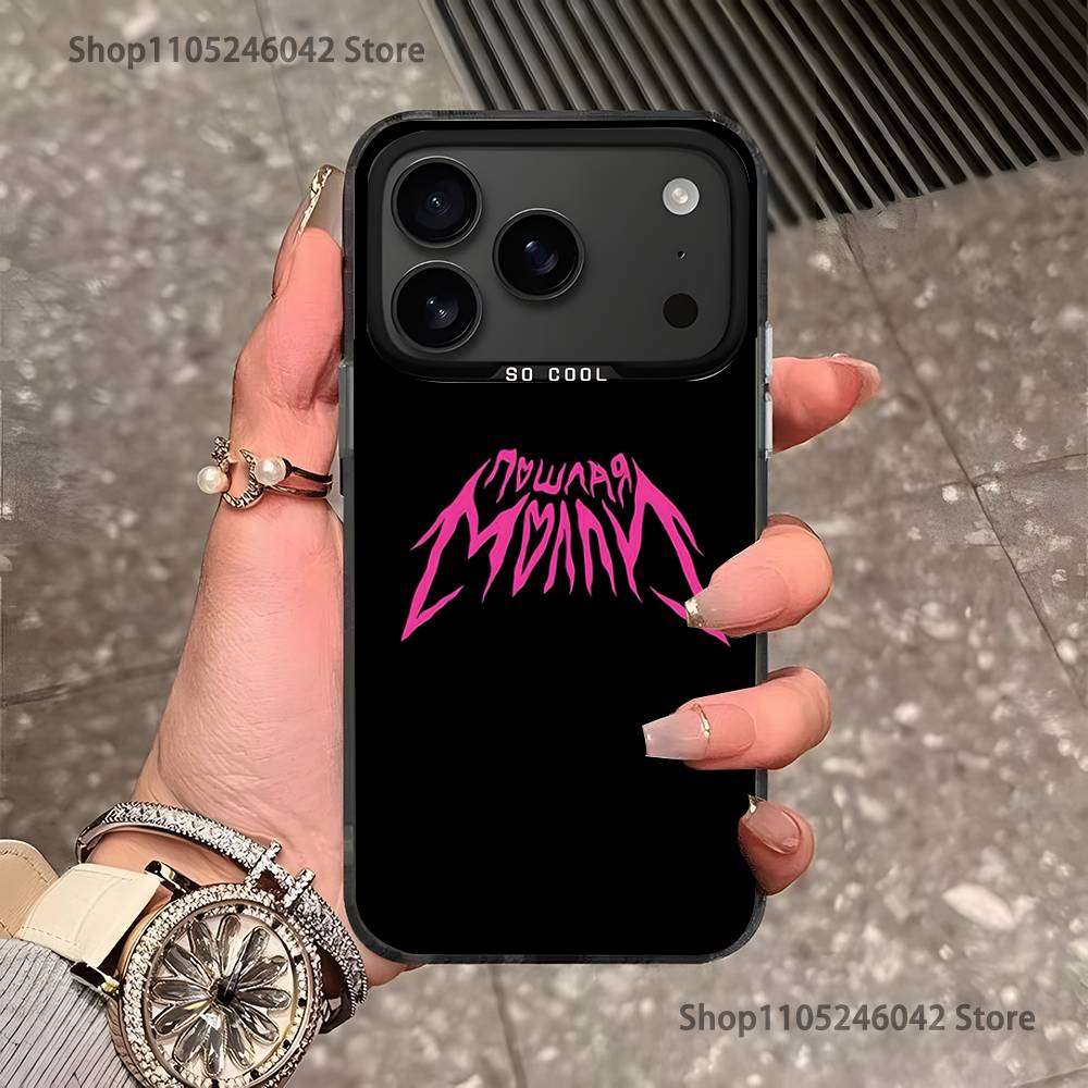 P-Poshlaya M-Molly Band For Black Candy Matte Cover iPhone 17,16,15,14,13,12,11,Pro,MAX,Plus